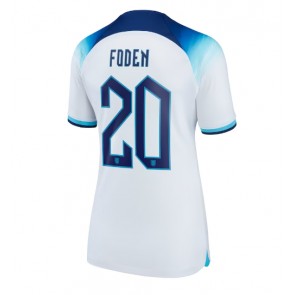 England Phil Foden #20 kläder Kvinnor VM 2022 Hemmatröja Kortärmad